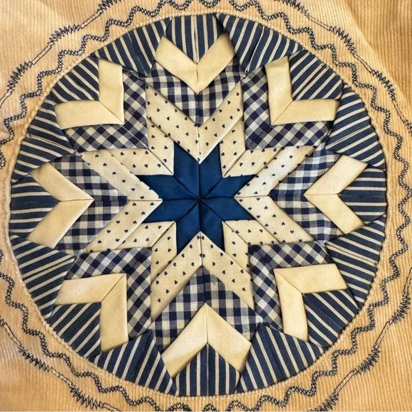 Retro 70s Quilted Hippie Shoulder Bag Vegan Handbag Boho Cottagecore Wood detail - Picture 10 of 16